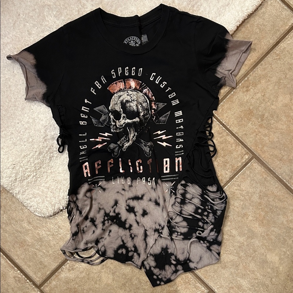 Affliction Distressed Graphic Tee